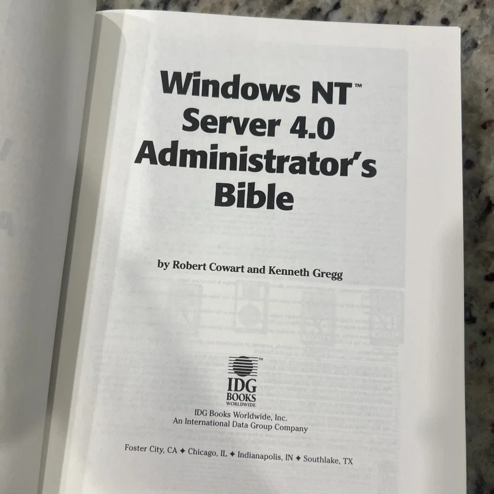 Windows NT Server 4.0 Administrator's Bible + CD